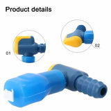 90 degree/Straight Replacement Hydration Bags Bite Valves with Switch Sports Hydration Drink Pack Replacement Bite Valve Nozzle Mouthpiece