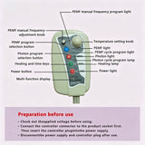 Far Infrared PEMF Magnetic Therapy Bio-Crystal Mat Chakra Energy Photon Massage Cushion with Heating Long Wave Tech 59"x 19.6"