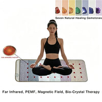 Far Infrared PEMF Magnetic Therapy Bio-Crystal Mat Chakra Energy Photon Massage Cushion with Heating Long Wave Tech 59