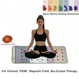 Far Infrared PEMF Magnetic Therapy Bio-Crystal Mat Chakra Energy Photon Massage Cushion with Heating Long Wave Tech 59"x 19.6"