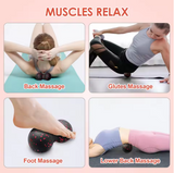 Hollow Yoga Roller & Massage Peanut Ball Set – Deep Tissue Muscle Recovery & Stretching Kit