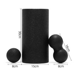 Hollow Yoga Roller & Massage Peanut Ball Set – Deep Tissue Muscle Recovery & Stretching Kit