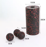 Hollow Yoga Roller & Massage Peanut Ball Set – Deep Tissue Muscle Recovery & Stretching Kit