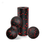 Hollow Yoga Roller & Massage Peanut Ball Set – Deep Tissue Muscle Recovery & Stretching Kit