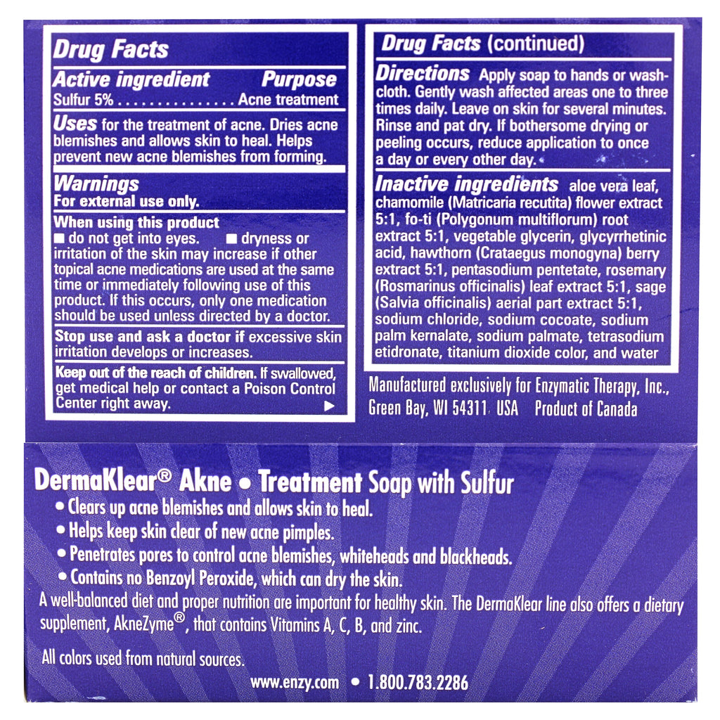 Derma Klear Acne Treatment Soap | personalpower