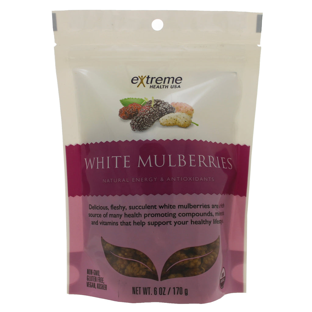 Raw Organic White Mulberries
