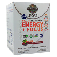 SPORT Organic Energy + Focus SF Blackberry Cherry