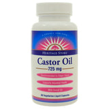 Castor Oil 725mg, Vegetarian Lq Capsules