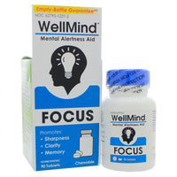 WellMind Focus tablets - Lemon Flavor