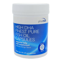 High DHA Finest Pure Fish Oil Orange Capsules