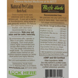 Natural Pet Calm Herb Pack